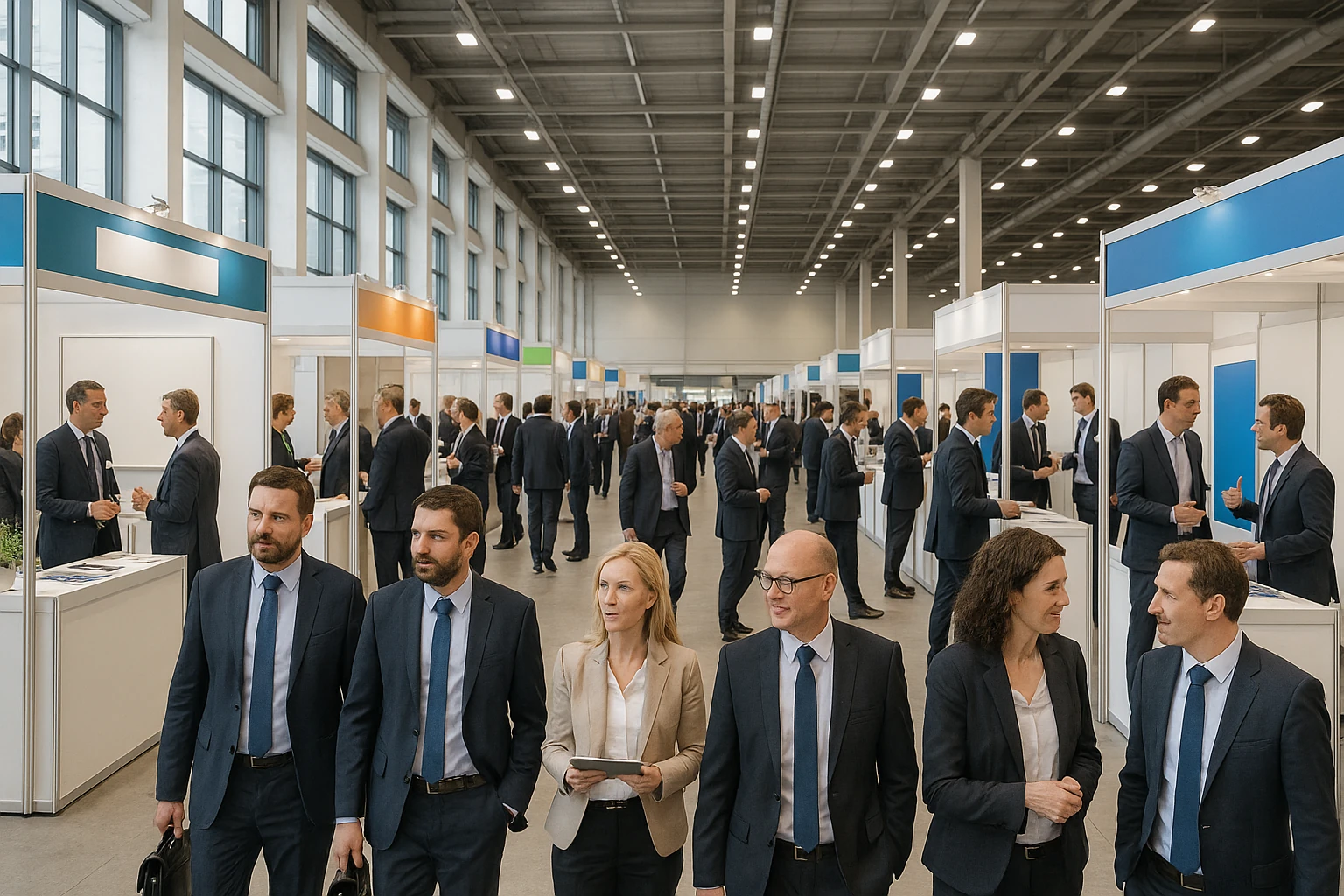 Geschäftsleute auf der Kölnmesse
